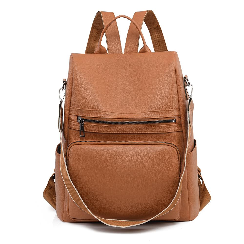 Fashionable Large-capacity Backpack, Dual-shoulder and Single-shoulder Ladies' Bag