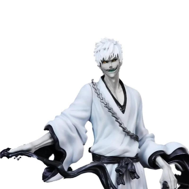 Статуэтка Bleach Белый Ичиго GK, Коробка с вращающимся мечом Тысячелетняя Кровавая Война, Аниме Фигурка Действия, Модель для Коллекции Фанатов Аниме