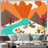 Nature Forest Tapestry Woodland Animals Deer Fox Rabbit Wall Hanging Room Decor Aesthetic Hippie Dorm Wall Art Home Decoration G