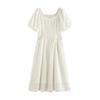 Chuyu Women's Embroidered Lyocell Sweetheart Neck Dress