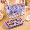 64 Grid Ice Mold Box One-button Press Type Square Ice Cube Tray Household Fruit Ice Cream Maker with Lid Kitchen Accessories