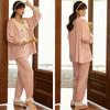 Autumn Winter Women Korean Temperament Retro Sweet Long-sleeved Cotton Pajamas Set Nordic Fashion Palace Style Princess Style Home Clothes