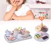 Pretend Play Kids Tea Party Set Wooden Dessert Cake Toys Developmental Toy