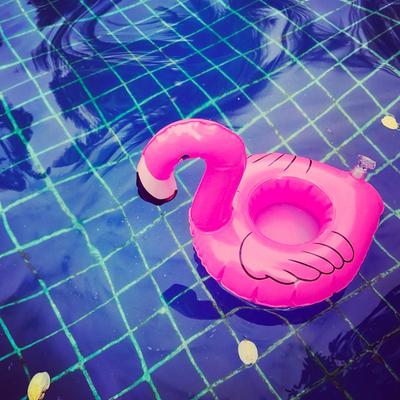 1-20 шт. надувной держатель для стакана для напитков тропический фламинго украшение для вечеринки плавательный бассейн игрушки ПВХ плавающий держатель для стакана для напитков поднос