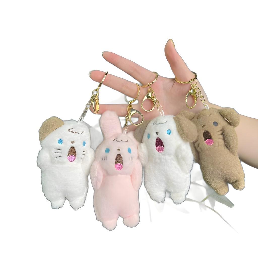 Plush Beautifully Crafted Dog And Rabbit Keychains Super Soft Lovable Collectible Toys