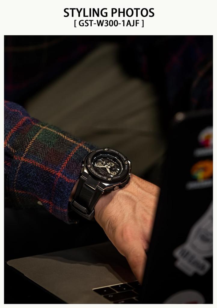 Casio Solar Watch Black G-Shock G-STEEL Radio-Controlled GST-W300-1AJF Men's