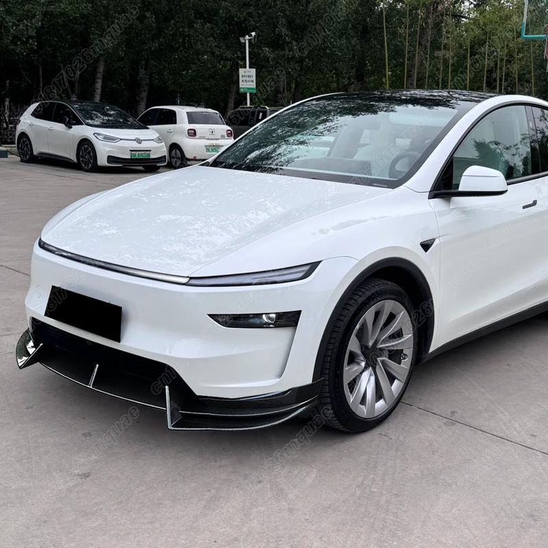 For Tesla Model Y 2025+ Automobile Front Bumper Spoiler Body Front Tortoise Fender Splitter Decorative Guard Accessories