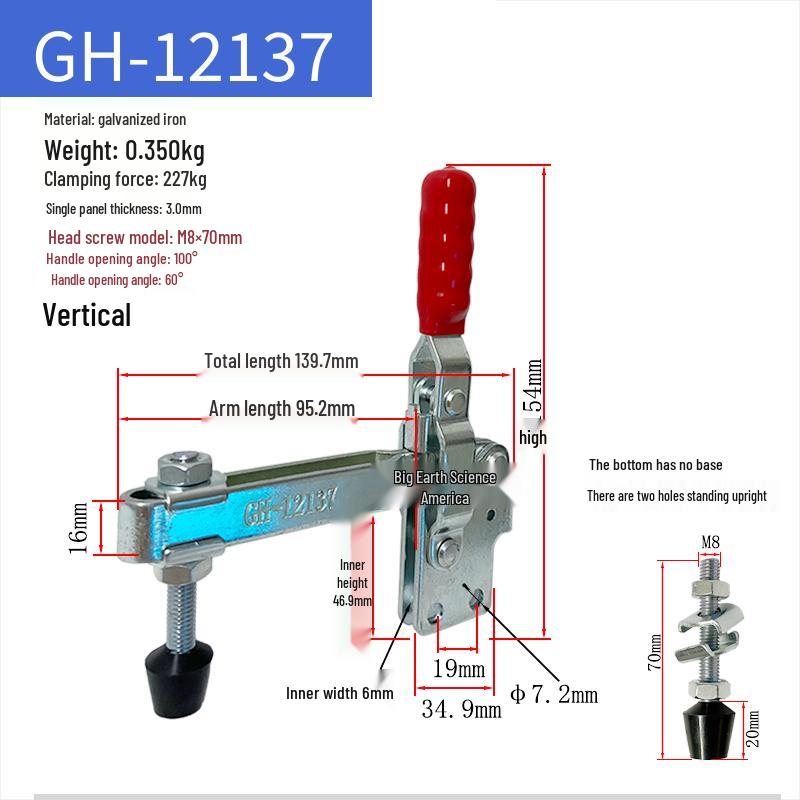 Quick-Release Horizontal Welding Pliers Clamp 301/201/101