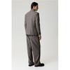 H M Wool Blend Pants Loose Fit Dark Grey