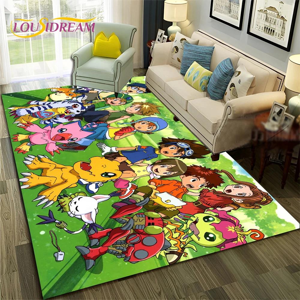 3D ковер с рисунком Digimon Adventure Monster для дома, гостиной, спальни, дивана, коврика, декор, детский коврик, нескользящий напольный коврик
