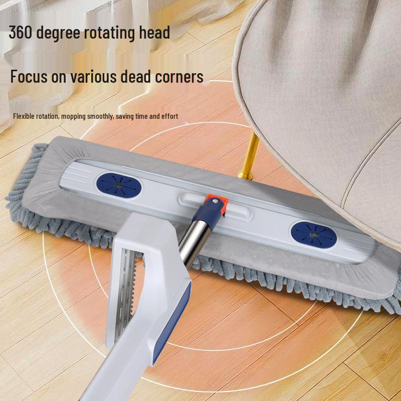 Шенилл XL Моп без рук для деревянных полов – Легкая уборка одним движением