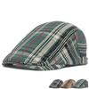 Мужской клетчатый берет, зимняя бархатная теплая кепка, британская кепка вперед, женская кепка художника, кепки газетчика для мужчин