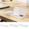 Plastic Pencil Case S/M/L Frosted Stationery Storage Box Multifunctional Translucent Stationery Organizer School Office