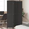 VidaXL Room Divider 3 Panels, Room Separator, Privacy Screen, Living Room Bedroom Screen, Black Wood 358846