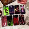 Отель Хазбин A-Аластор Чехол для телефона для iPhone 17,16,15,14,13,12,11 Plus,Pro Max,XS,Мягкий силиконовый черный чехол