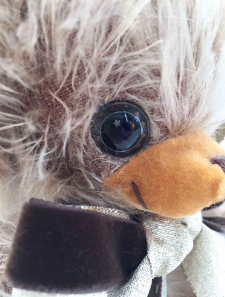 [USED] Millennium Silver Eyes Cheeky Merrythought Teddy Bear