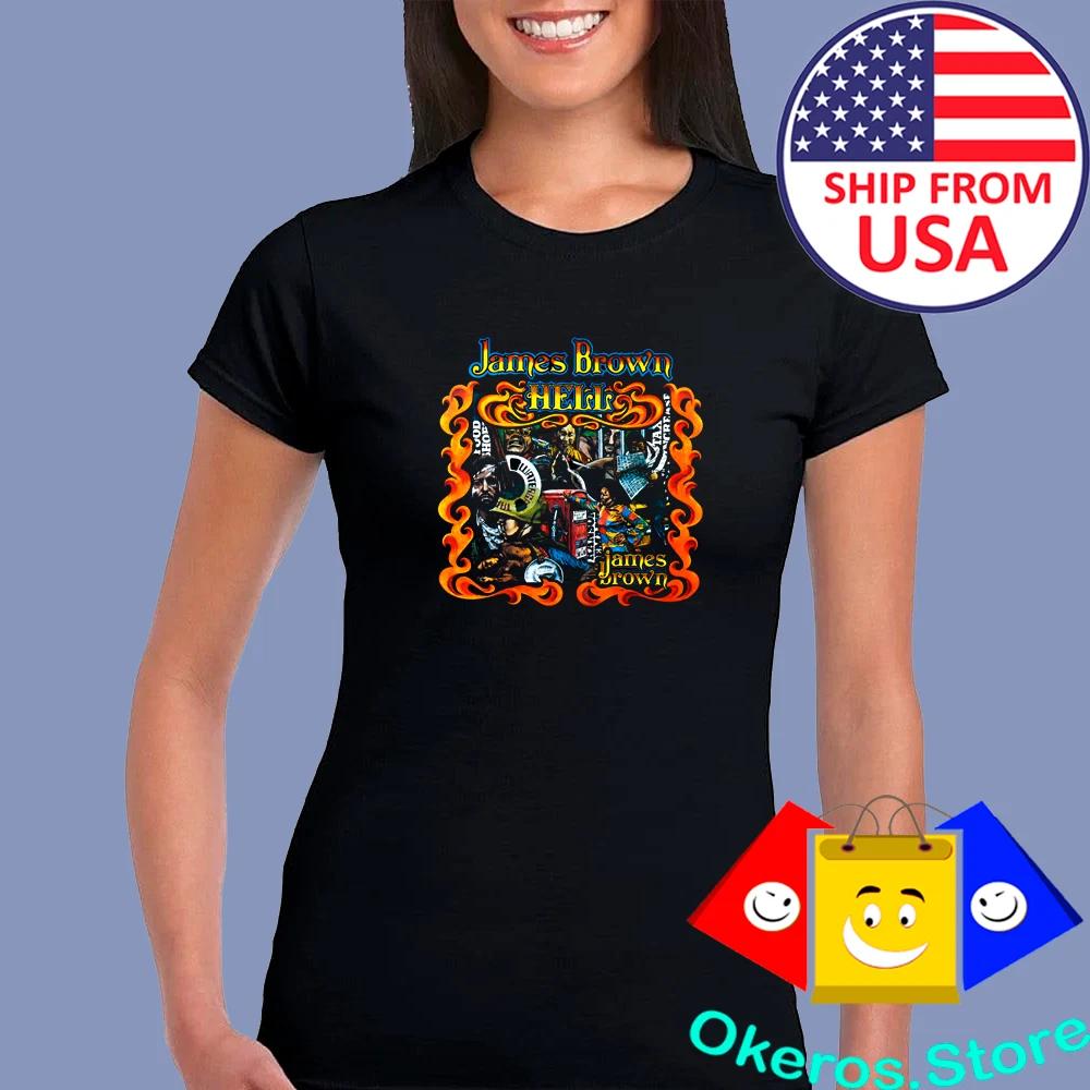 James Brown Hell Women's Black Size S to 2XL