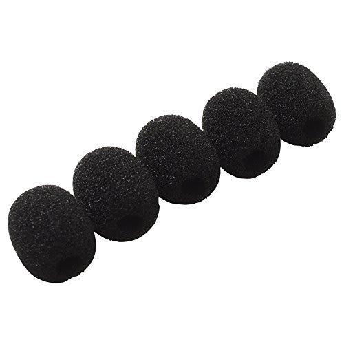Set of 5 Generic Headset Microphone Windscreen Sponges