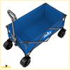 Beach trolley, tourist, camping, transport, foldable, thick wheels, blue