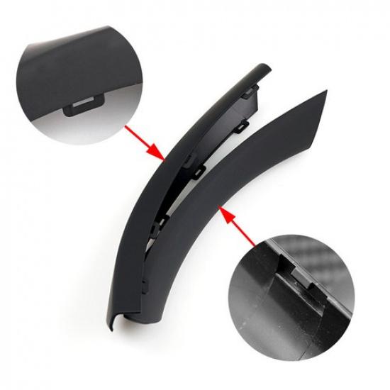 LHD Black Passenger Side Door Handle Pull Cover For BMW 3 Series E90 E91 04-12