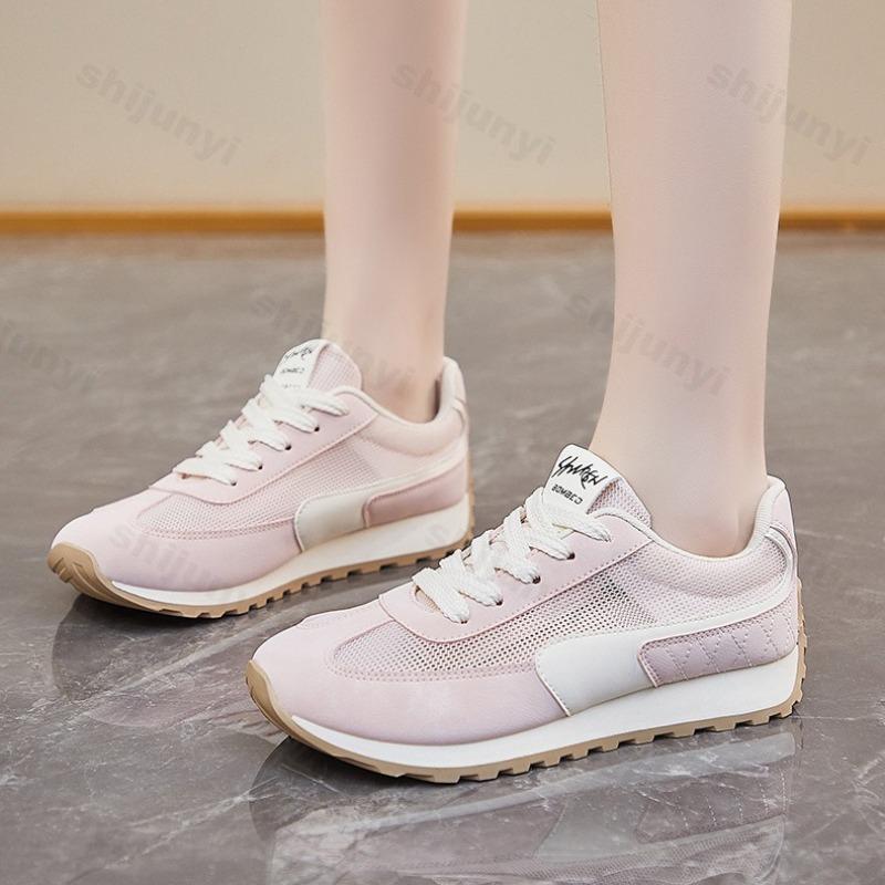 Модные женские повседневные спортивные кроссовки, дышащая сетка, удобные, нескользящие, для бега на открытом воздухе, на платформе, теннисные, модные летние кроссовки