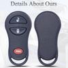 Key Fob Replacement Fits For Dodge Ram 1500 2500 3500 2002-2005, Chrysler Town Country Voyager 1999-2003,Dakota 2001-2004, Durango 2001-2003, Caravan
