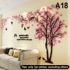 3D Акриловые Наклейки на Стену в Виде Дерева Самоклеящиеся Домашний Фон Наклейка на Стену Наклейки на Стену Домашнее Украшение, Обои для Спальни