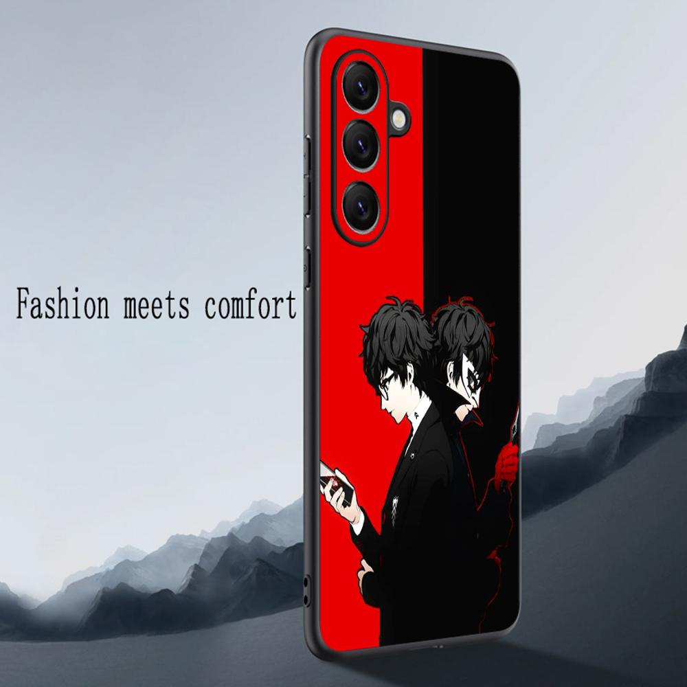 P5 горячий игровой дизайн узор ins Чехол для телефона для Samsung Galaxy S26 S25 S24 S23 S22 S21 Plus Ultra Note20 Мягкий Черный
