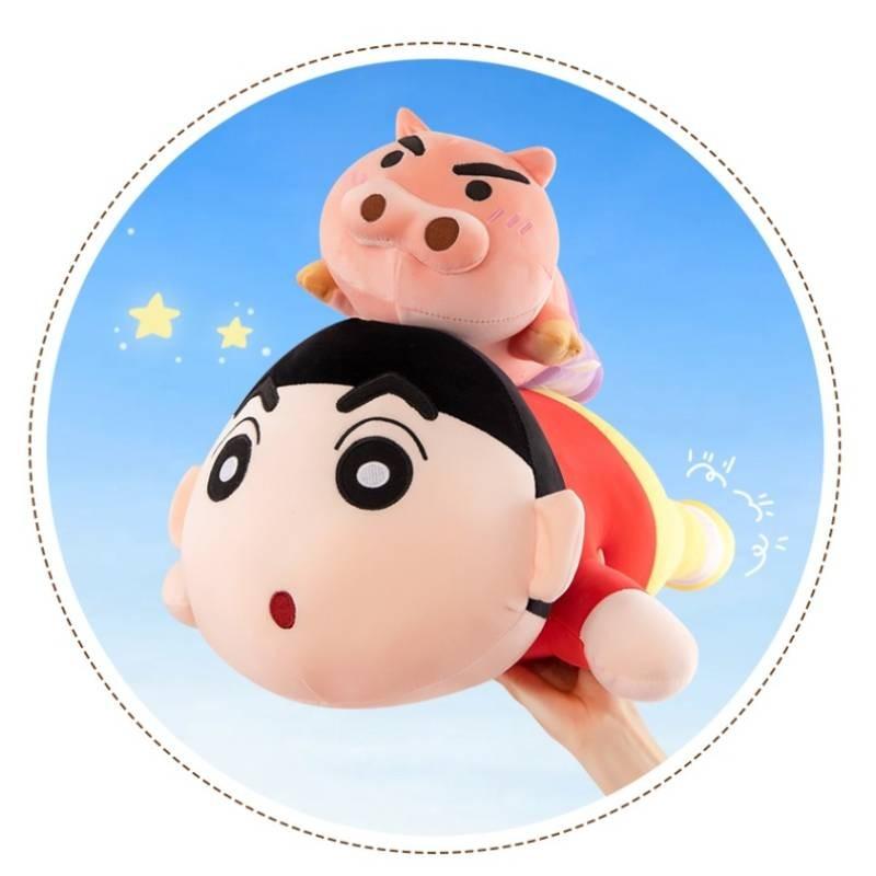 Charming Crayon Shin-chan Pig Plush Pillow For Comforting Sofa Decor And Playtime Fun