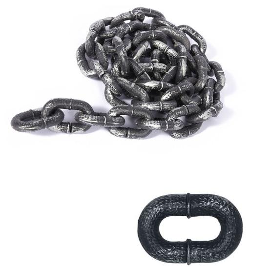 1 комплект, цепочка для костюма узника на Хэллоуин, реквизит, пластиковая цепочка для украшения смерти, аксессуары для костюма узника, реквизит для косплея, принадлежности для маскарада