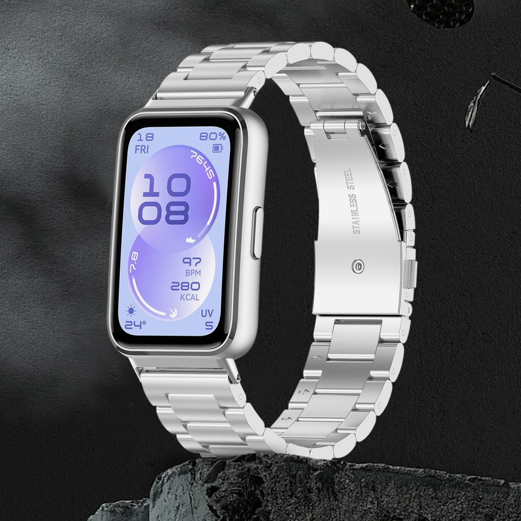 Новый ремешок из нержавеющей стали для Huawei Band 11/11Pro Мужской Женский Металлический браслет для часов для Huawei Band 8/9/10 Запасной ремешок