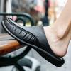 Men EVA Shoes Closed Toe Slippers Pleated Man Casual Shoes Soft Beach Half Slippers Black Mens Home Sandals Size 47 Pantuflas