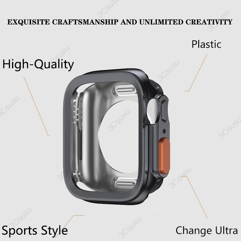 Чехол для Apple Watch 9 8 7 45 мм 41 мм 44 мм 40 мм Мягкий ТПУ Ударопрочный Защитный Полный Бампер для iwatch series 6 5 4 SE