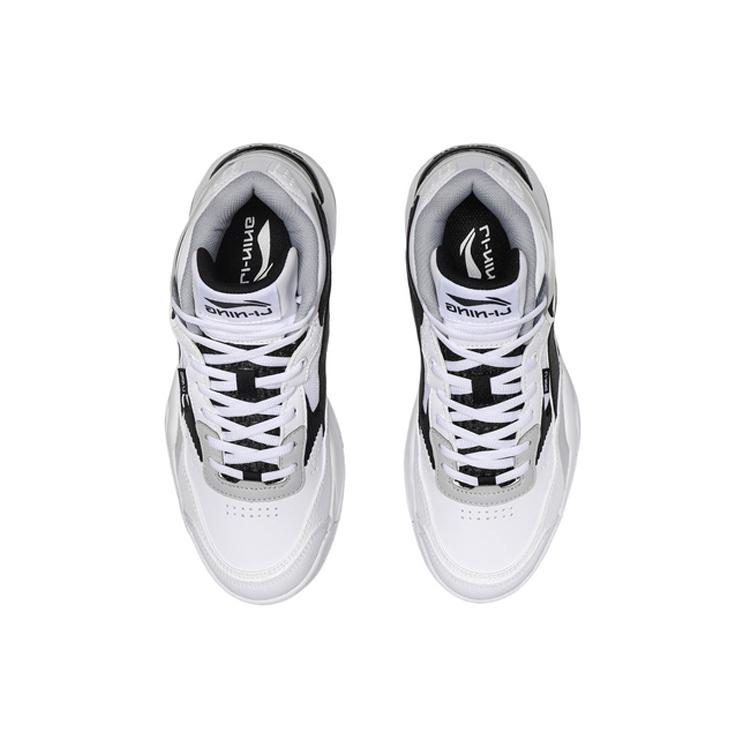 Li Ning BBS Текстиль, Синтетическая кожа Нескользящая Амортизация Устойчивость к истиранию Низкие Кеды для скейтбординга Мужские AGCQ167-3