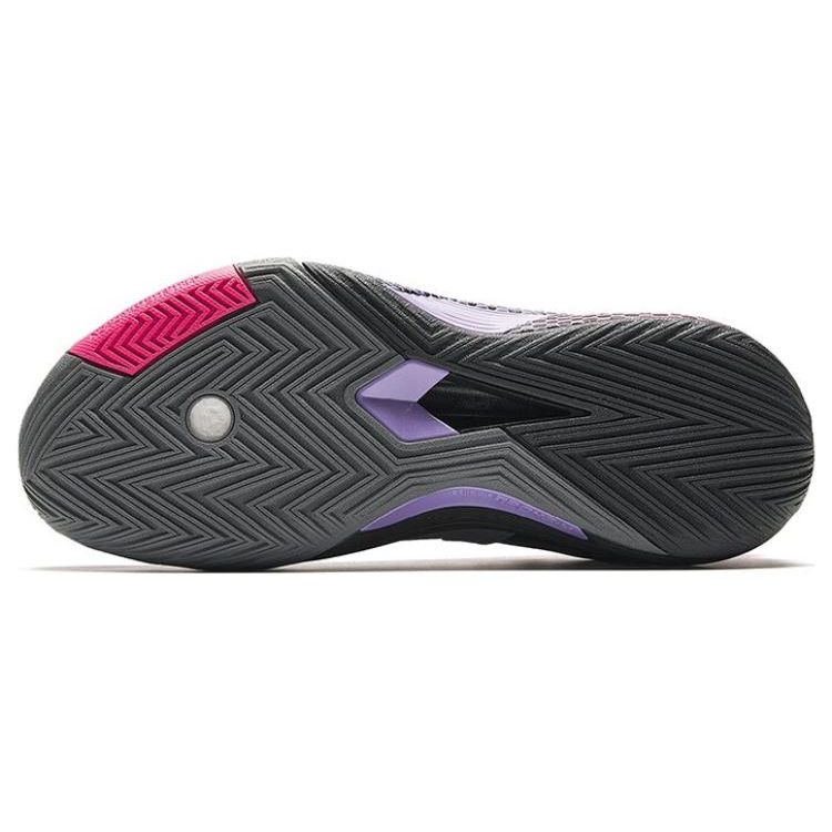 Anta Kt Series Professional Basketball Shoes Men White Purple Gold 112341113-8