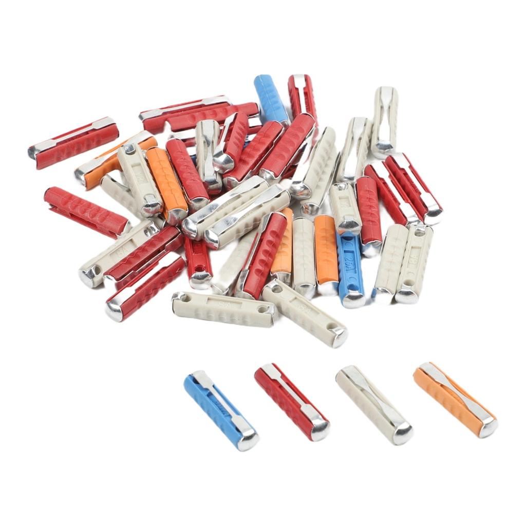 High Quality Classic Car Auto Fuses 50Pcs Ceramic Set with Multiple Amperages