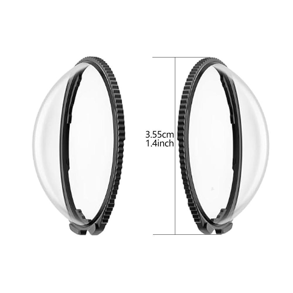 High Transmittance PC Lens Guards for Insta360 X5 Anti-Scratch Anti-Oil Lens Protector Cover Cap for X5 Panoramic Camera Vlog 4