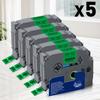 5PK/10PK 6/9/12mm TZe231 Compatible for Brother P-touch TZe221 TZe211 TZe-White-Tape Lamination Label for Brother PTH110 Printer