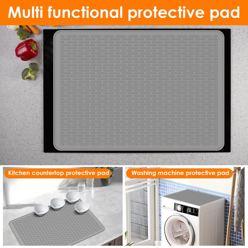 Термохромная силиконовая накладка на варочную панель, очень большая, сворачиваемый протектор для стеклянной варочной панели, для электрической плиты, коврик для кухонной столешницы