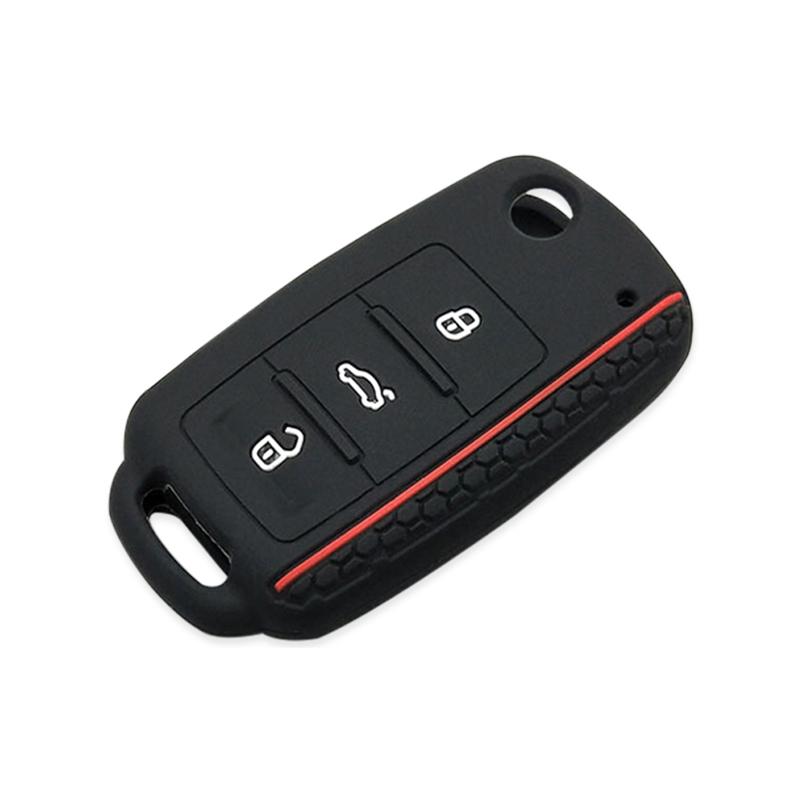 Защитный чехол для автомобильного ключа для Volkswagen Polo Passat B5 Golf 4 5 6 MK5 MK6 Eos Bora Beetle TSI, новый дизайн, силиконовый чехол