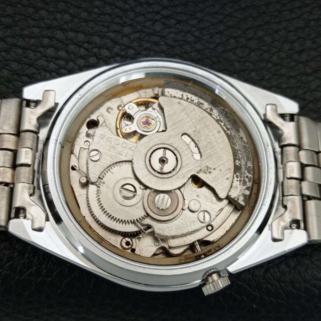 Seiko 5 АВТОМАТИЧЕСКИХ ВИНТАЖНЫХ ОТРЕМОНТИРОВАННЫХ ЯПОНСКИХ МУЖСКИХ ЧАСОВ С ЗЕЛЕНЫМ ЦИФЕРБЛАТОМ a446069-1