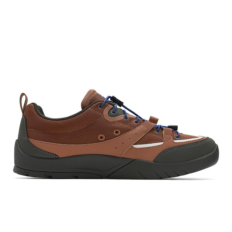 Fila CAMLIFE Горные туфли Модные повседневные для улицы Прочные дышащие низкие кеды Мужские кроссовки Коричневые Белые F12M522144FBS