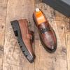 Мужская модельная обувь Роскошная деловая кожаная обувь 2026Новая повседневная обувь Классические мужские лоферы Мягкие оксфорды Офисная рабочая обувь