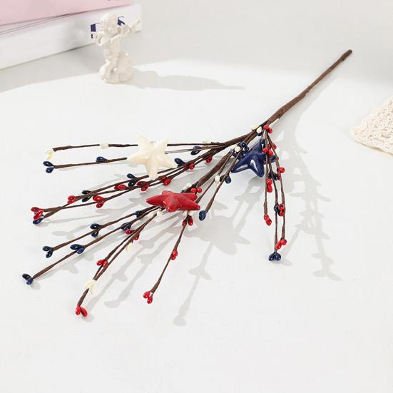 Искусственный стебель цветка тюльпана, ягодные пики в форме сердца для Дня святого Валентина, годовщины, цветочных букетов, свадьбы, домашнего декора