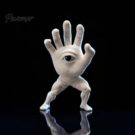 Уникальные реквизиты для Хэллоуина 3D-печатная статуэтка Демоническая рука Кунг-фу, Фэнтезийная скульптура боевых искусств, Привлекающая внимание фигурка для стола, Декор в темной атмосфере