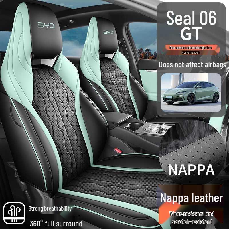 2026 BYD Seal 06 GT Чехлы на сиденья из кожи - Полное покрытие, Подушки на сиденья автомобиля для всех сезонов