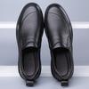 Модная деловая кожаная мужская обувь слипоны Мягкие мужские повседневные лоферы мокасины Дышащие мужские туфли-лодочки Повседневная обувь для ходьбы и вождения