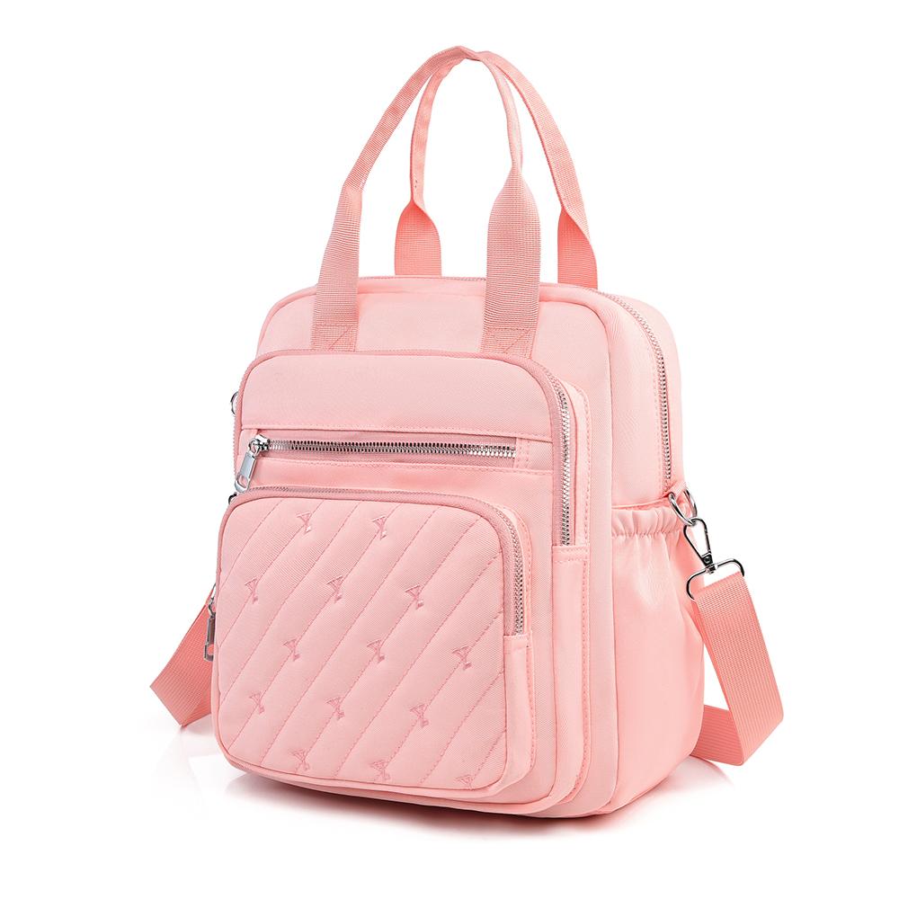 Стильный мини-рюкзак из ткани Оксфорд с простеганным дизайном – Легкая и прочная сумка кроссбоди для женщин