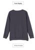 Women's Loose-Fit Pure Cotton Hoodie - Plus Size, Tummy-Covering, Slimming, Casual Spring/Autumn Top for Middle-Aged Mothers