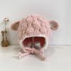 Baby Hat Winter Lamb Ear Headgear Male and Female Babies Warm Windproof Outdoor Lamb Fur Ear Cap Infants